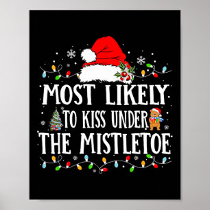 Am wahrscheinlichsten zu Weihnachten Matching Fami Poster