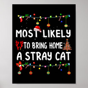 Am wahrscheinlichsten zu Weihnachten Spaß Matching Poster