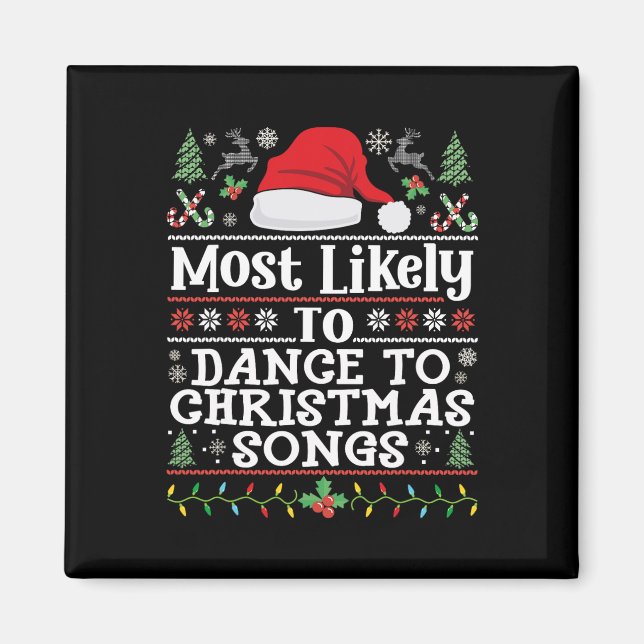 Am wahrscheinlichsten zu Weihnachtsliedern zu tanz Magnet (Vorne)