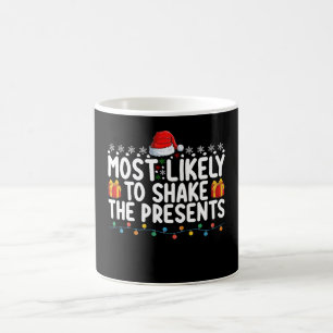 Am Weihnachtsfest die Geschenke am wahrscheinlichs Kaffeetasse