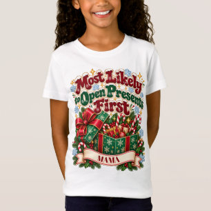 Am Weihnachtstag Geschenke zuerst öffnet T-Shirt