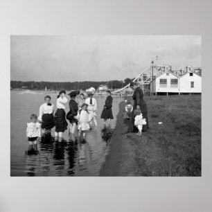 Am weißen Bären Lake waten, 1905 Poster