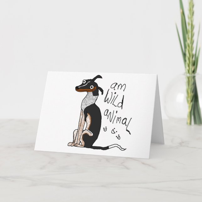 Am Wild Animal Karte (Vorderseite)