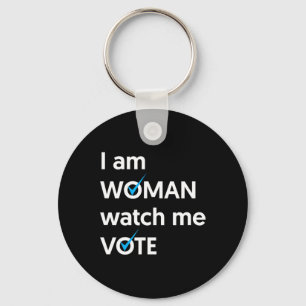 Am Women Watch Me Vote 2024 Blue Wave Vote Schlüsselanhänger