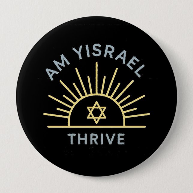 Am Yisrael Thrive Pin Button (Vorderseite)
