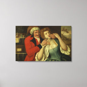 Am Zahnarzt (Öl auf Leinwand) Leinwanddruck