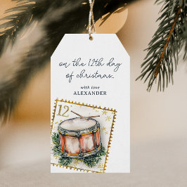 Am zwölften Weihnachtsfeiertag Geschenkanhänger