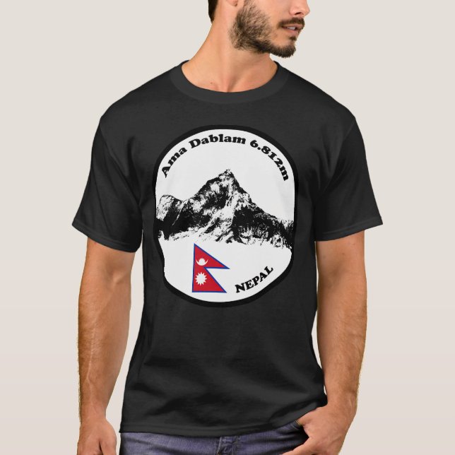 Ama Dablam (Großes Logo) T-Shirt (Vorderseite)