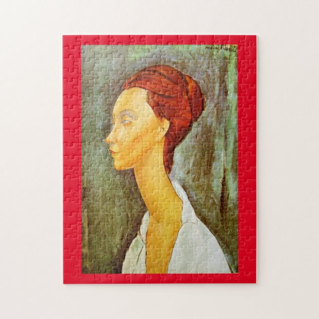 Amadeo Modigliani Portrait von Lunia Tschechowska Puzzle (Vertikal)