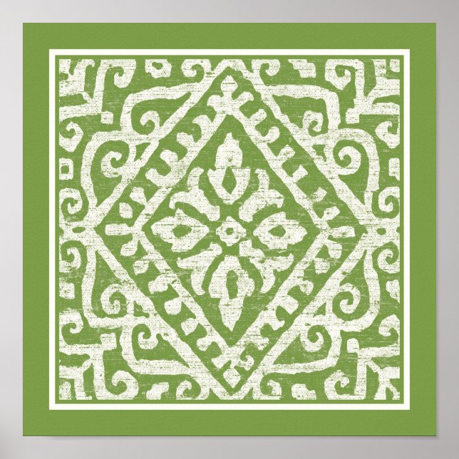 Amadora Green Pattern Poster (Vorne)
