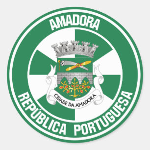 Amadora Round Emblem Runder Aufkleber