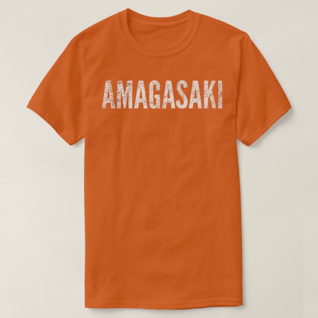 Amagasaki Japan Distressed Graphic  T-Shirt (Design vorne)