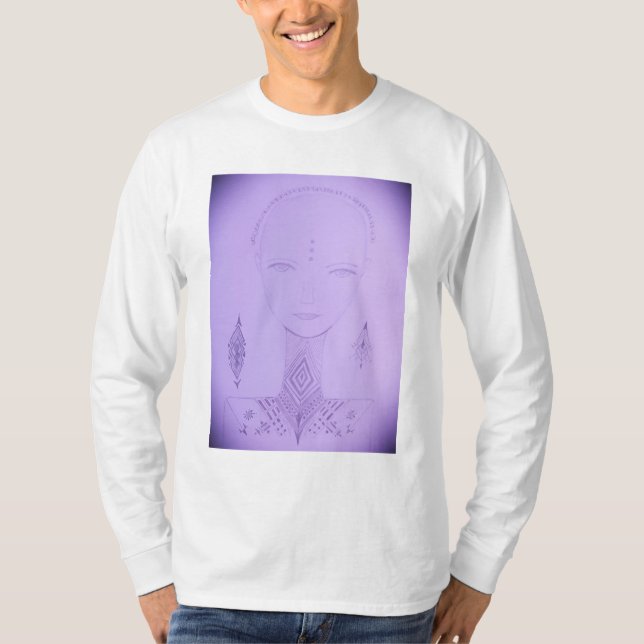 Amal Einziges farbiges Portrait T-Shirt (Vorderseite)