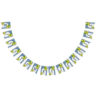 Amalfi blauen Fliesen Zitronen fehlen zu mrr 7 Buc Wimpelkette