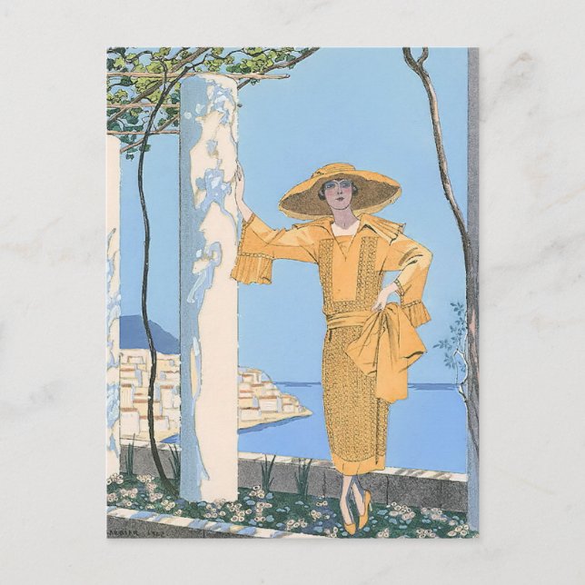 Amalfi by George Barbier Postkarte (Vorderseite)