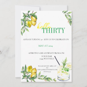 Amalfi Citrus Invitation - Birthday Einladung