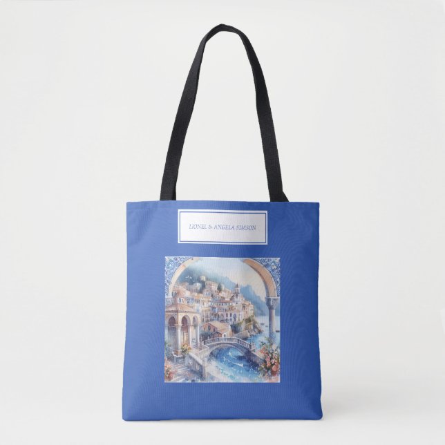 Amalfi Coast Blue Tiles Italien (Vorderseite)