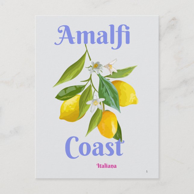 Amalfi coast feiertagspostkarte (Vorderseite)
