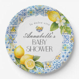 Amalfi Coast Italienische Dusche Tisch Decke Pappteller
