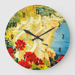 Amalfi Coast, Italy Große Wanduhr
