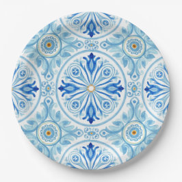 Amalfi Coast Italy Mediterranean Tile Wedding Pappteller
