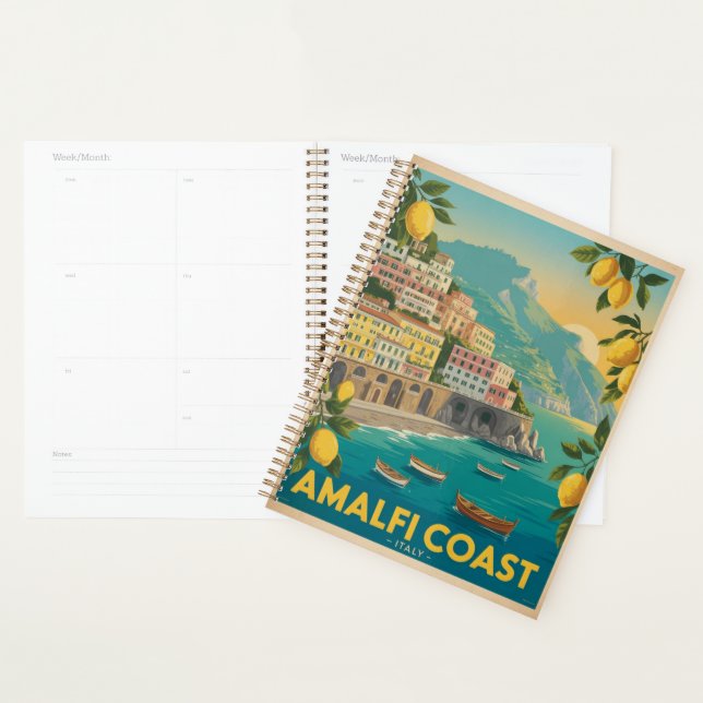 Amalfi Coast Italy Vintage Travel Planer (Anzeige)