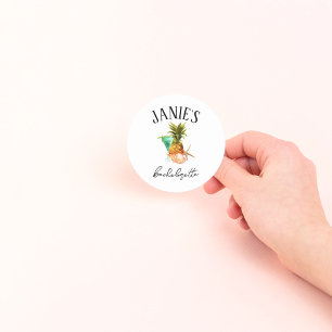 Amalfi Coast Junggeselinnen-Abschied   Beach Bach  Runder Aufkleber