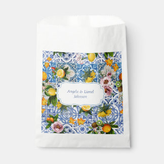 Amalfi Coast Lemon Tiles Italien Hochzeit Geschenktütchen