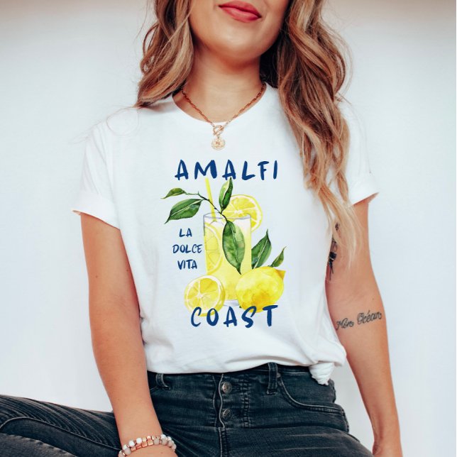Amalfi Coast Lemonade – La Dolce Vita Summer Italy T-Shirt (Von Creator hochgeladen)