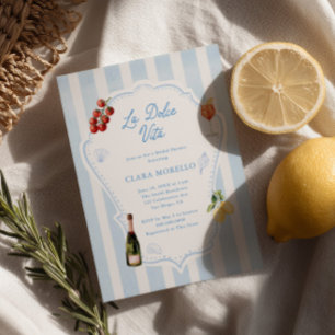 Amalfi Dolce Vita Brautparty Einladung