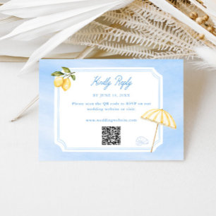 Amalfi Dolce Vita Italien Hochzeit RSVP Karte