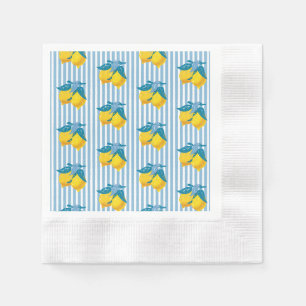 Amalfi Gelbe Zitronen im mediterranen Stil Serviette
