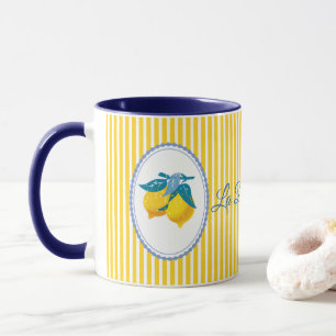 Amalfi Gelbe Zitronen im mediterranen Stil Tasse