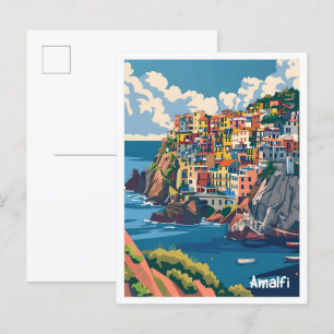 Amalfi Italien Art Collection Postkarte