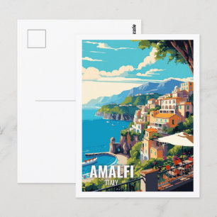 Amalfi Italien Berühmte Reiseziele Postkarte
