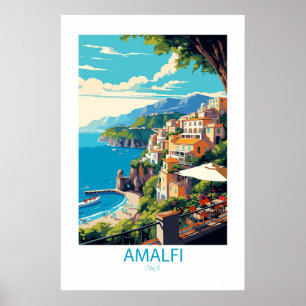 Amalfi Italien Berühmte Sehenswürdigkeiten Poster