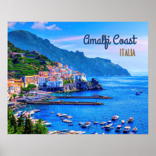 Amalfi Italien Europa Moderne Fotografie Reisen Poster