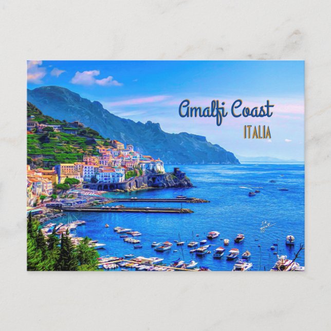 Amalfi Italien Europa Moderne Reisefotografie Postkarte (Vorderseite)
