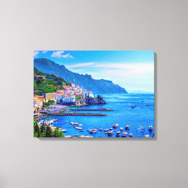 Amalfi Italien Foto Art Leinwanddruck (Vorderseite)