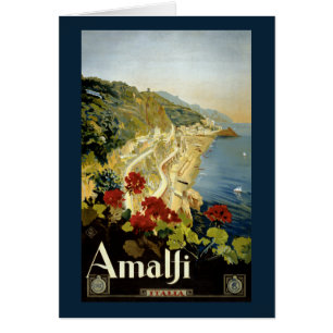 Amalfi Italien Italia Vintage Poster Restauriert