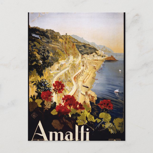 Amalfi, Italien Postkarte (Vorderseite)