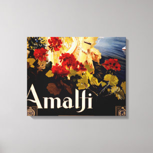 Amalfi Italien Reiseplaner Kunst Grafik Leinwanddruck