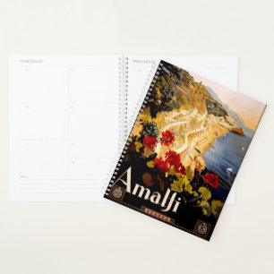 Amalfi Italien Reiseplaner Kunst Grafik Planer