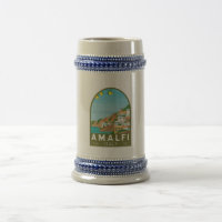 Amalfi Italien Retro Reise Kunst Vintage
