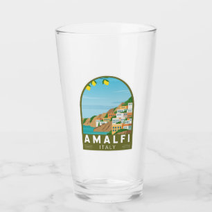 Amalfi Italien Retro Reise Kunst Vintage Glas