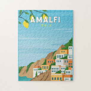 Amalfi Italien Retro Reise Kunst Vintage Puzzle