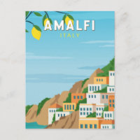 Amalfi Italien Retro Reisen Vintag