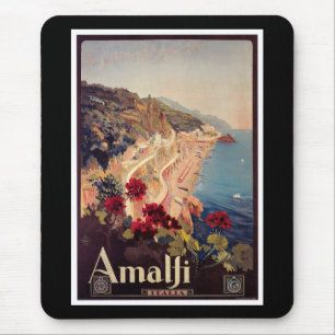Amalfi, Italien  Vintage-Reiseposter Mousepad