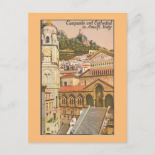 Amalfi, Italien Vintage-Reisepostkarte Postkarte