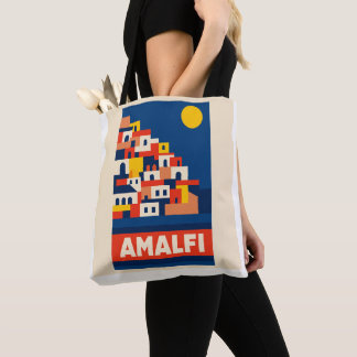 Amalfi Italien Vintage-Reisetasche Retro-Küstensti